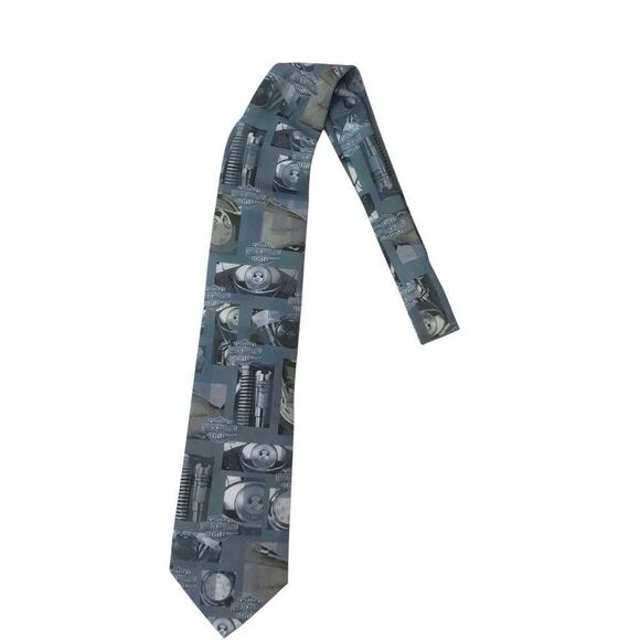 Ralph Marlin Harley Davidson Motor Cycle 2001  Neck Tie USA 58'L 3.5"W - Picture 1 of 4